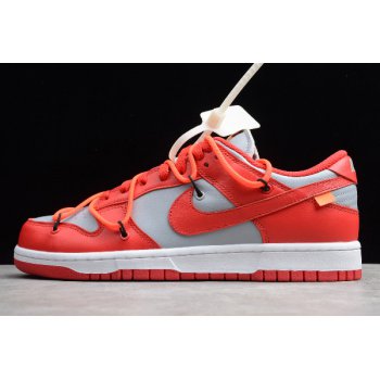 2019 Off-White x Nike Dunk Low University Red CT0856-600 Shoes
